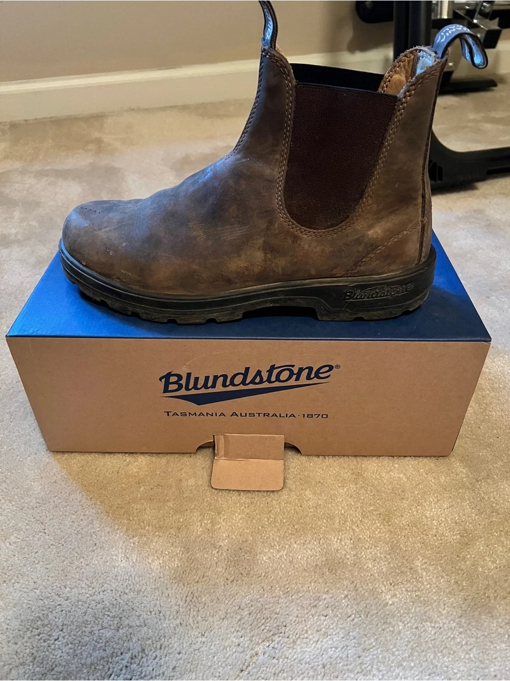 Blundstone Brown Leather Chukka Pull-On Boots